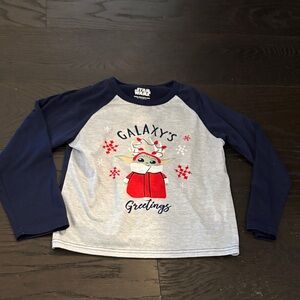 Star Wars Kids Long Sleeve Shirt - Navy and Gray